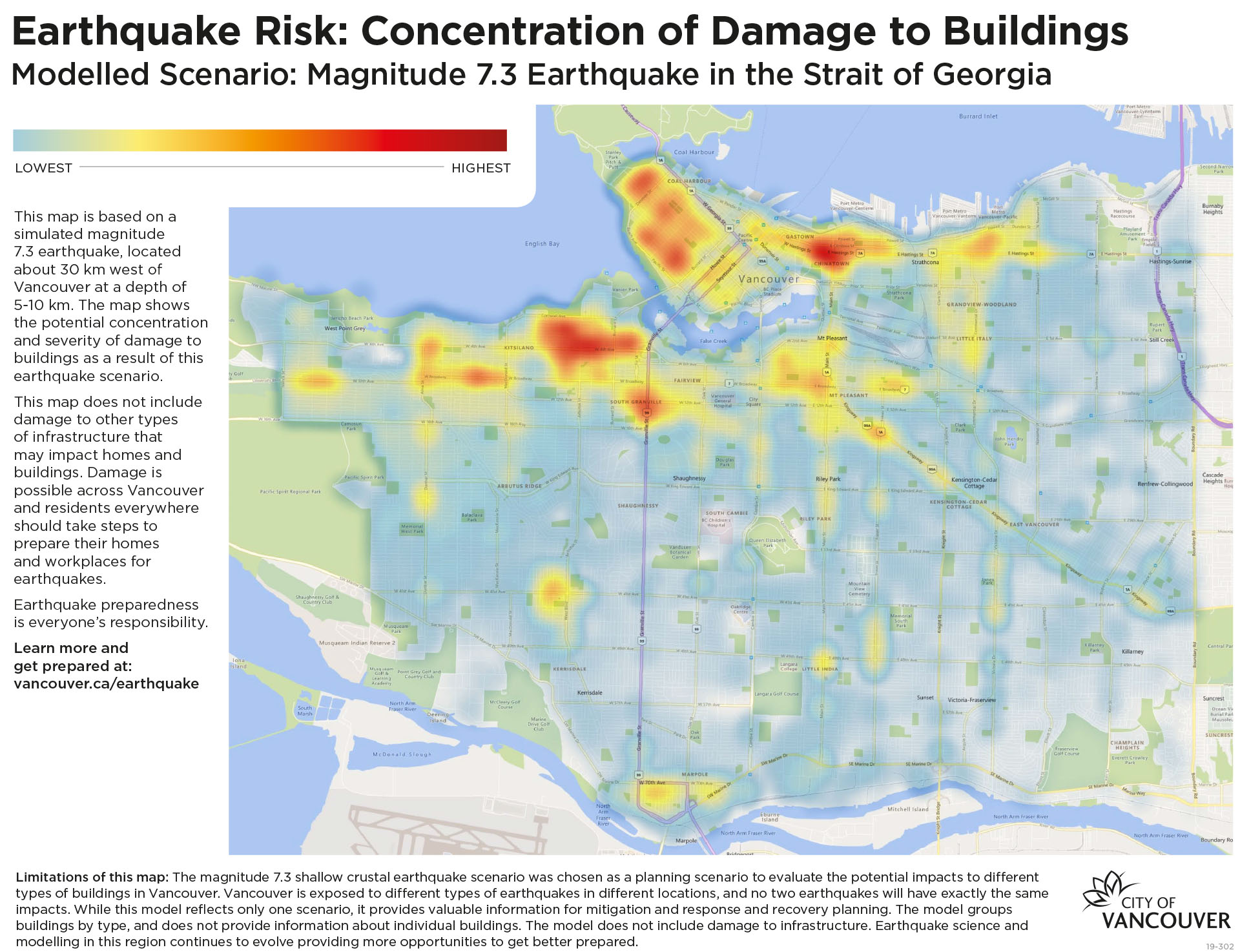 VANCOUVER EARTHQUAKE RISK MAP