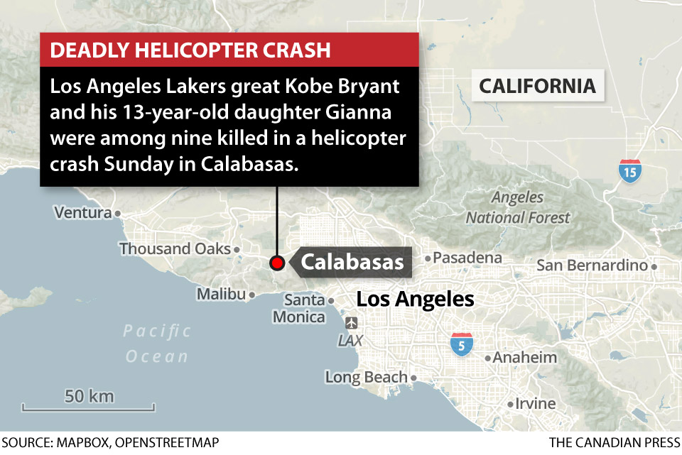 KOBE BRYANT HELICOPTER CRASH