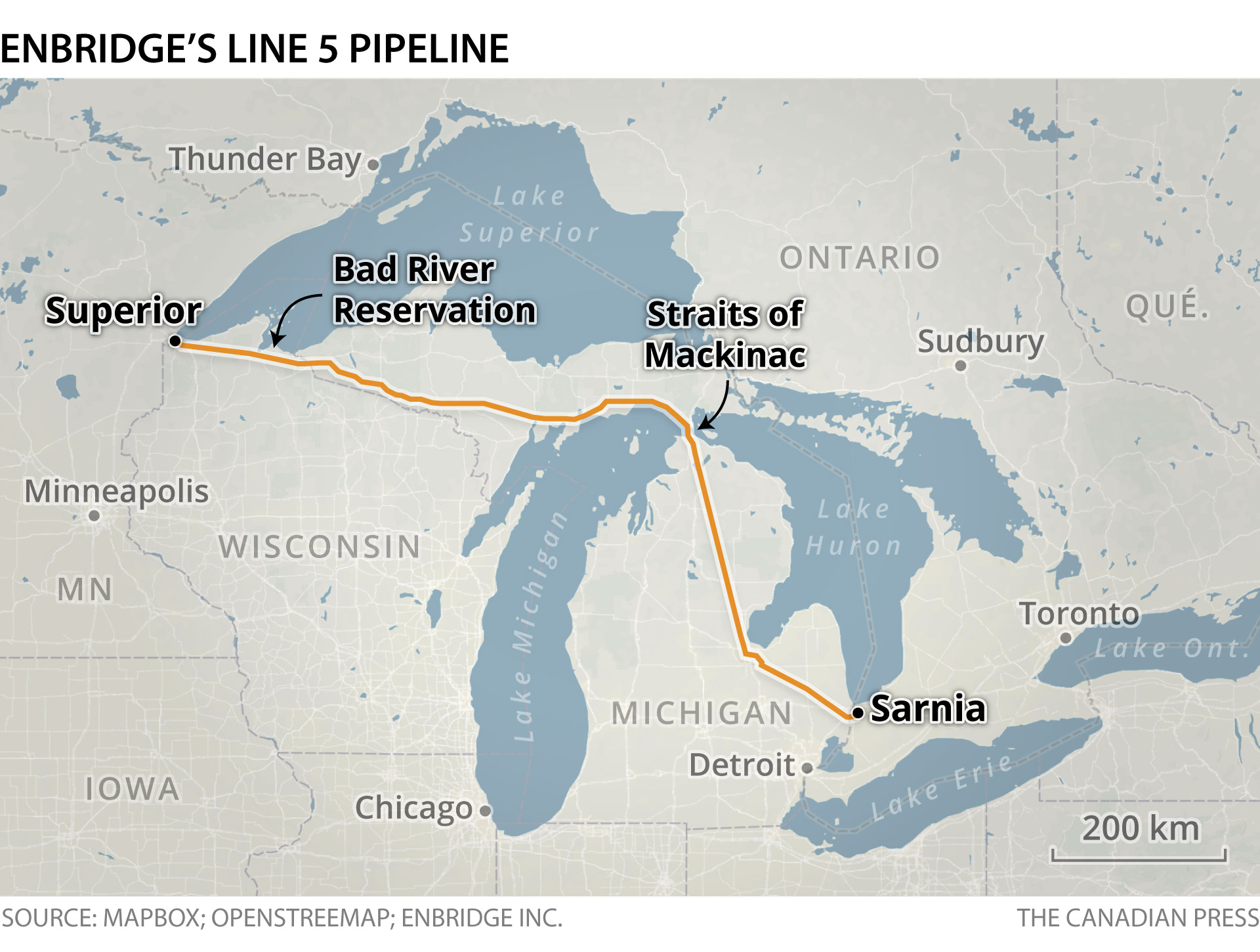 Enbridge Line 5 pipeline