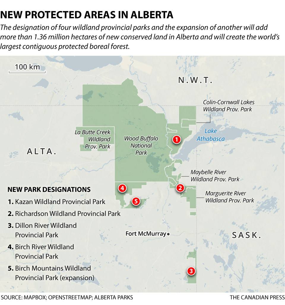 NEW PARKS IN ALBERTA