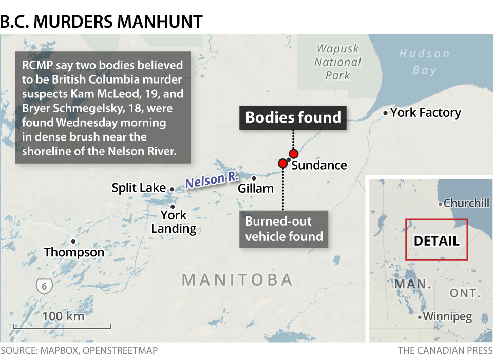 B.C. MURDERS MANHUNT BODIES FOUND