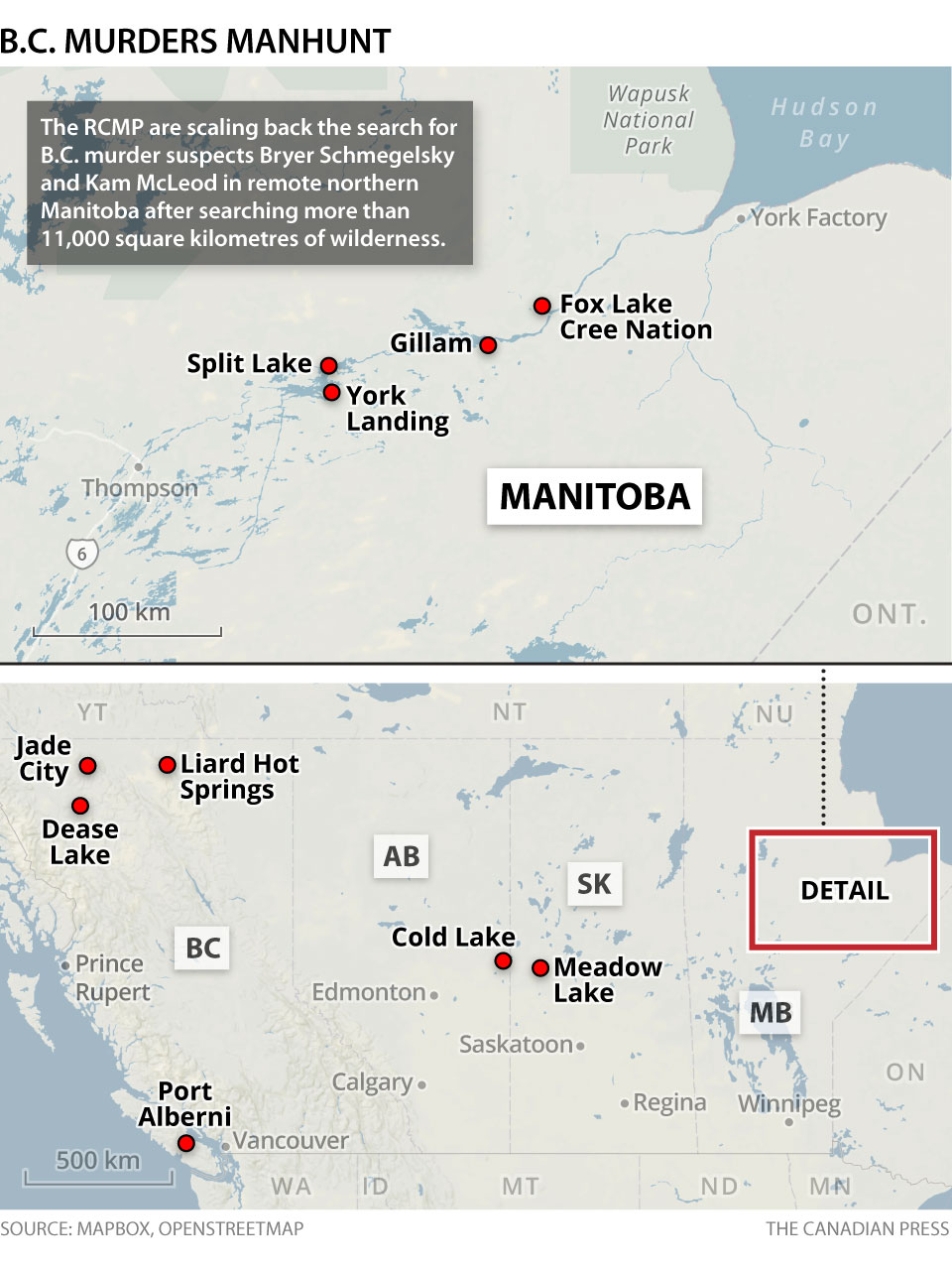 Canadian Forces approved to join air search for B.C. murder suspects Cp-bc-murders-search