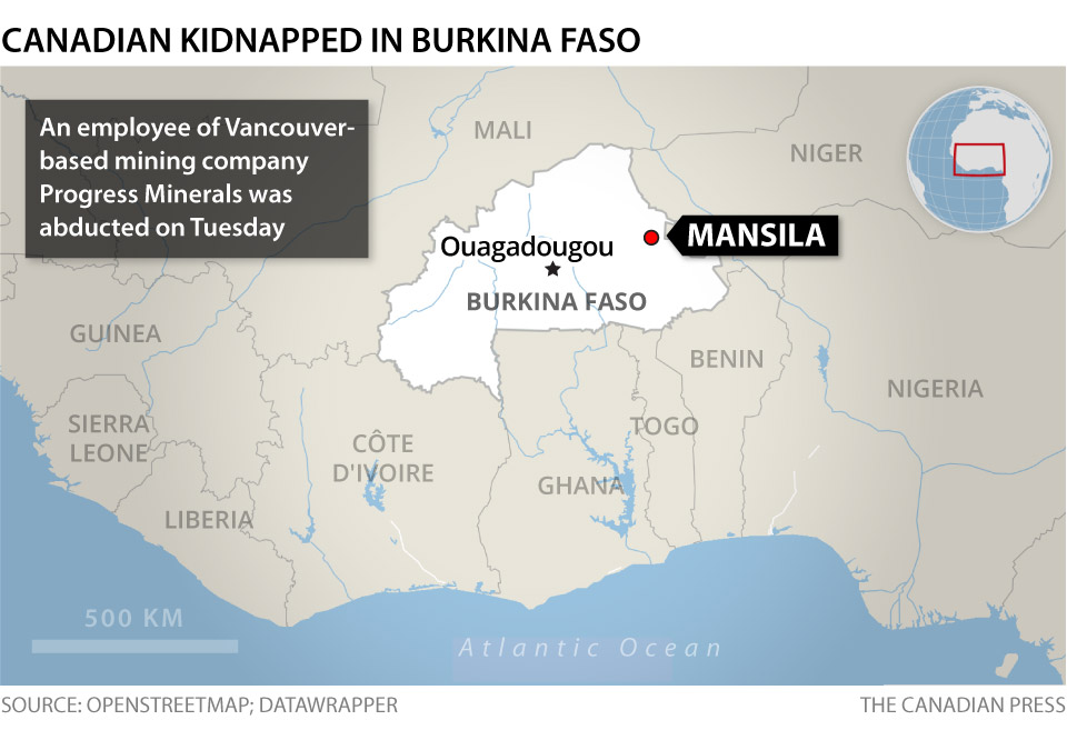 CANADIAN KIDNAPPED IN BURKINA FASO