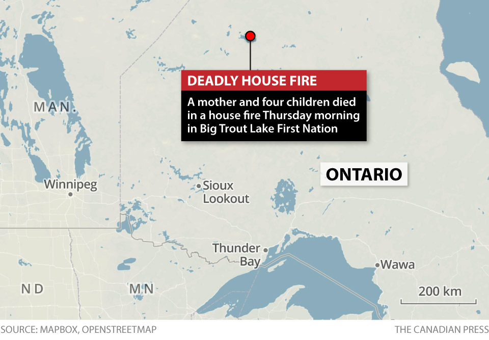 ONTARIO FIRST NATION HOUSE FIRE